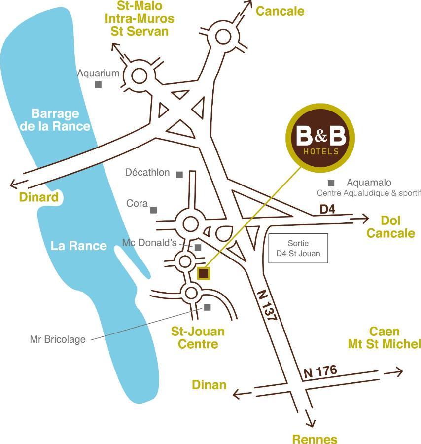 B&B Hotel Saint Malo Sud Экстерьер фото